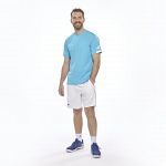 Babolat Play Crew Neck Tee Cyan Blue